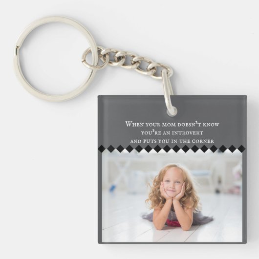 Introvert meme-Sleutelhanger Sleutelhanger (voorkant)