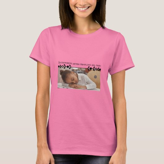 Introvert Meme Vrouwen T-shirt (Voorkant)