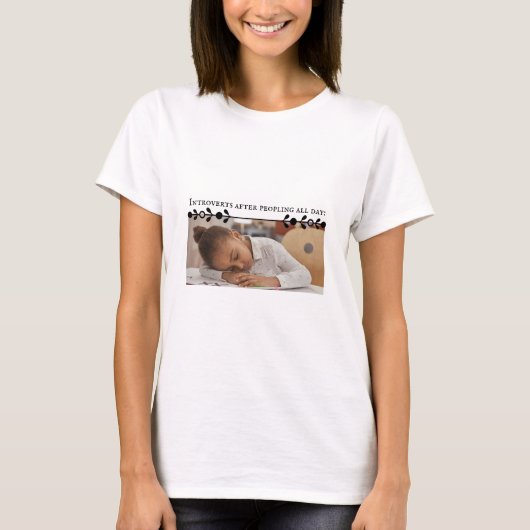 Introvert Meme Vrouwen T-shirt (Voorkant)