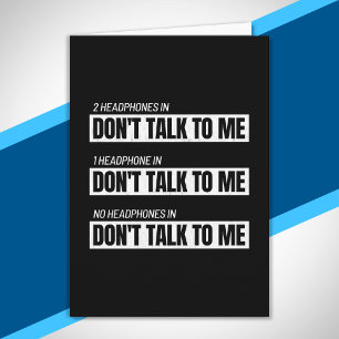 Introvert Memes - Sarcastische Humor Jokes - Funny Kaart