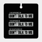 Introvert Memes - Sarcastische Humor Jokes - Funny Metalen Ornament (Achterkant)