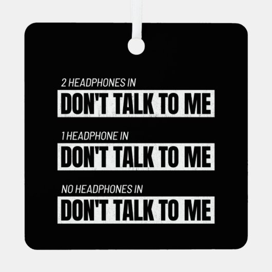 Introvert Memes - Sarcastische Humor Jokes - Funny Metalen Ornament (Achterkant)