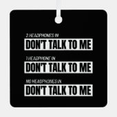 Introvert Memes - Sarcastische Humor Jokes - Funny Metalen Ornament (Voorkant)