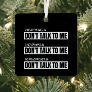 Introvert Memes - Sarcastische Humor Jokes - Funny Metalen Ornament
