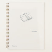 Introvert Minimalist Black and White Art Planner (Voorkant)