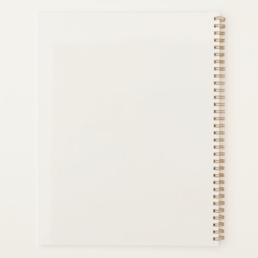 Introvert Minimalist Black and White Art Planner (Achterkant)