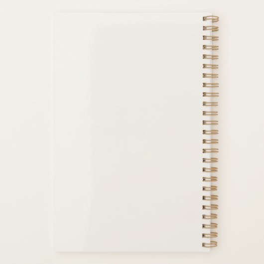 Introvert Minimalist Black and White Small Planner (Achterkant)