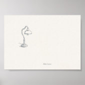 Introvert Minimalist Home Office Poster (Voorkant)