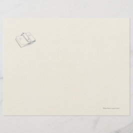 Introvert Minimalist Line Art Letterhead  Briefhoofd