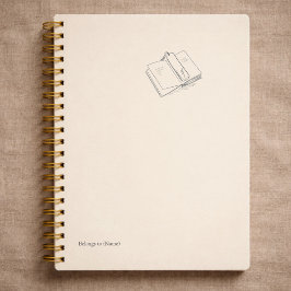 Introvert Minimalist Line Art Literary Gift Planner