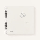 Introvert Minimalist Literary Gift Notebook Notitieboek (Voorkant)