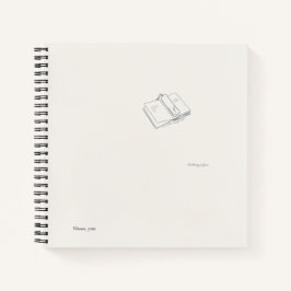 Introvert Minimalist Literary Gift Notebook Notitieboek
