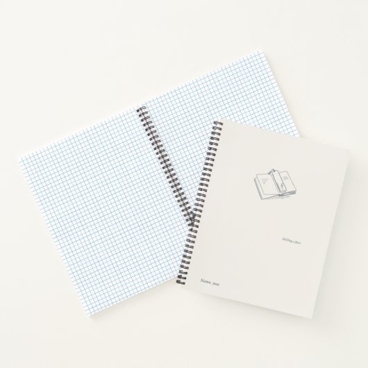 Introvert Minimalist Literary Gift Notebook Notitieboek (Binnen)