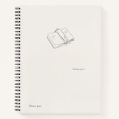Introvert Minimalist Literary Gift Notebook Notitieboek (Voorkant)