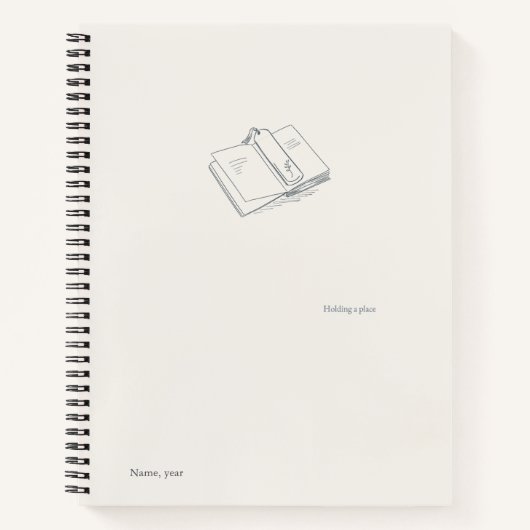 Introvert Minimalist Literary Gift Notebook Notitieboek (Voorkant)