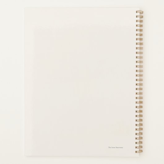 Introvert Minimalist Quiet Solitude Planner (Achterkant)