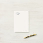 Introvert Minimalistische Lijnkunst Post-it® Notes (Op bureau)