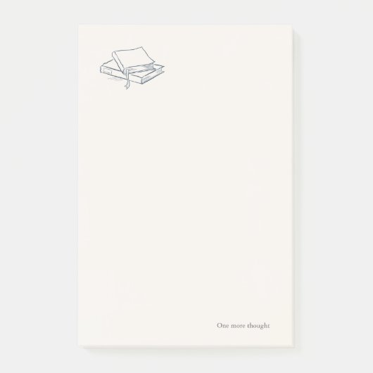 Introvert Minimalistische Lijnkunst Post-it® Notes (Voorkant)