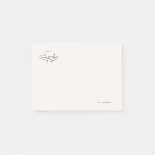 Introvert Minimalistische Lijnkunst Post-it® Notes (Voorkant)