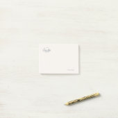 Introvert Minimalistische Lijnkunst Post-it® Notes (Op bureau)