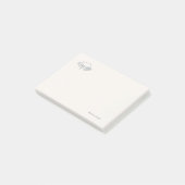 Introvert Minimalistische Lijnkunst Post-it® Notes (Schuin)