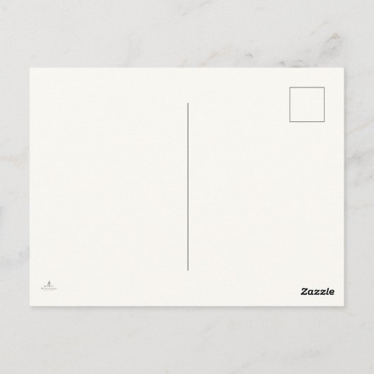 Introvert Minimalistische Lijnkunst Postkaart (Achterkant)