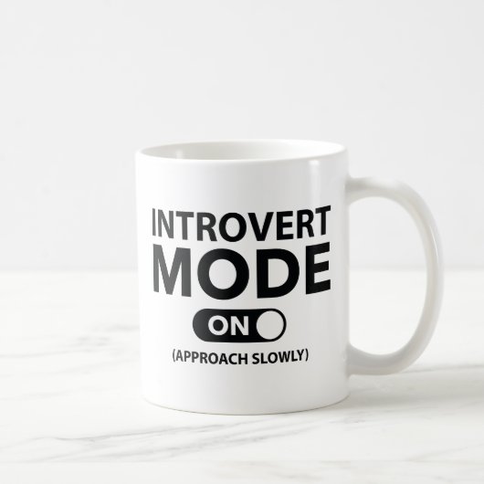 Introvert-modus ingeschakeld koffiemok (Rechts)