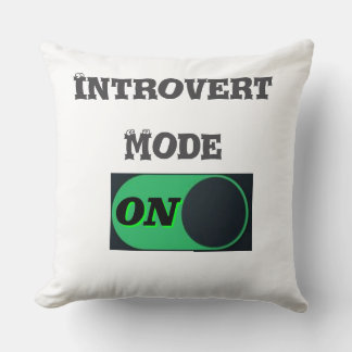 Introvert-modus ingeschakeld kussen