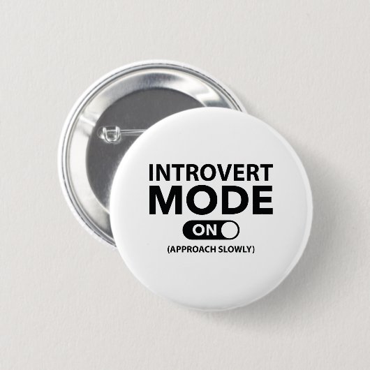 Introvert-modus ingeschakeld ronde button 5,7 cm (Voorkant /achterkant)