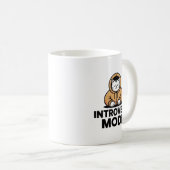 Introvert Modus Kat Koffiemok – Minimalistische Mo (Voorkant rechts)