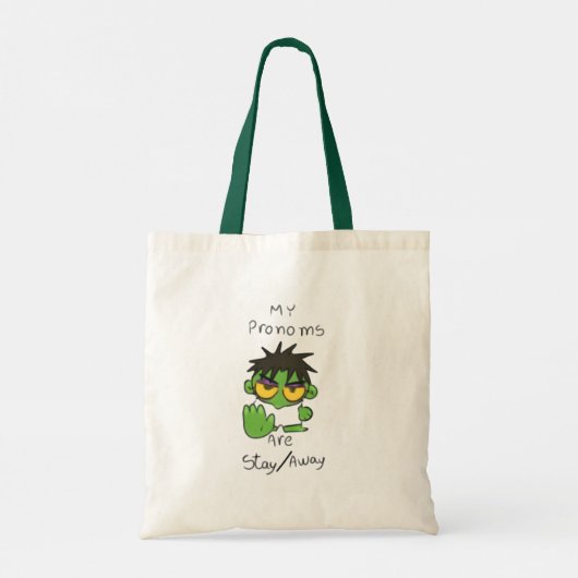 introvert mood bag tote bag (Achterkant)