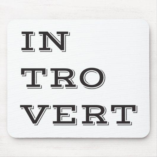 Introvert Mousepad Muismat (Voorkant)