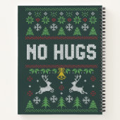Introvert No Hugs Funny Ugly KerstSweater Notitieboek (Achterkant)