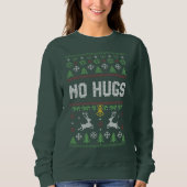 Introvert No Hugs Ugly KerstSweater Trui (Voorkant)