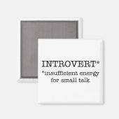 INTROVERT onvoldoende energiemagnet Magneet (Voorkant / Achterkant)