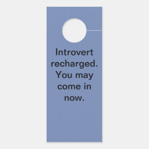 Introvert opladen deurhanger