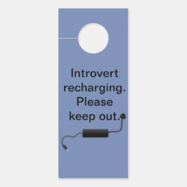 Introvert opladen deurhanger