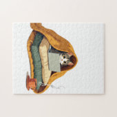 Introvert Overlevingsmodus Kat Deken Fort Sticker Legpuzzel (Horizontaal)