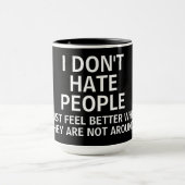 Introvert People Funny Gezegde Mok (Midden)