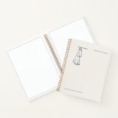 Introvert Persoonlijk Cadeau Minimalistische Lijnk Notitieboek (Binnen)