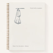 Introvert Persoonlijk Cadeau Minimalistische Lijnk Notitieboek (Voorkant)