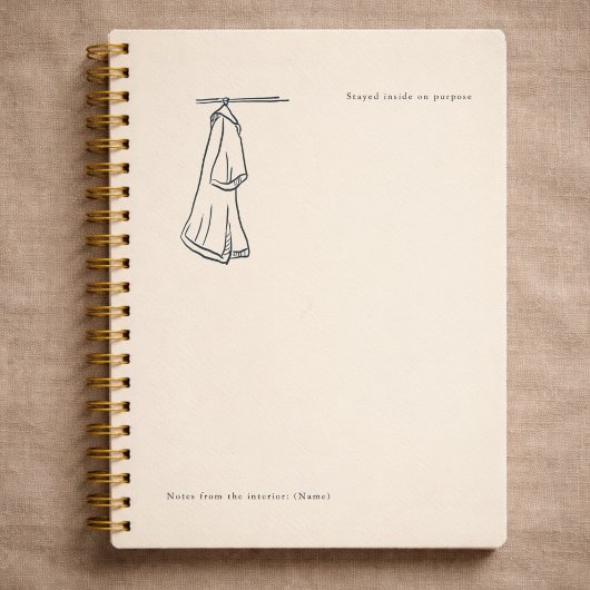 Introvert Persoonlijk Cadeau Minimalistische Lijnk Notitieboek
