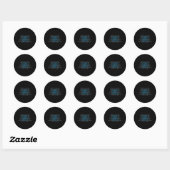 Introvert Persoonlijkheid Type Beschrijving Ronde Sticker (Vel)