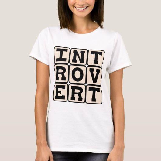 Introvert, Persoonlijkheidskenmerk T-shirt (Voorkant)