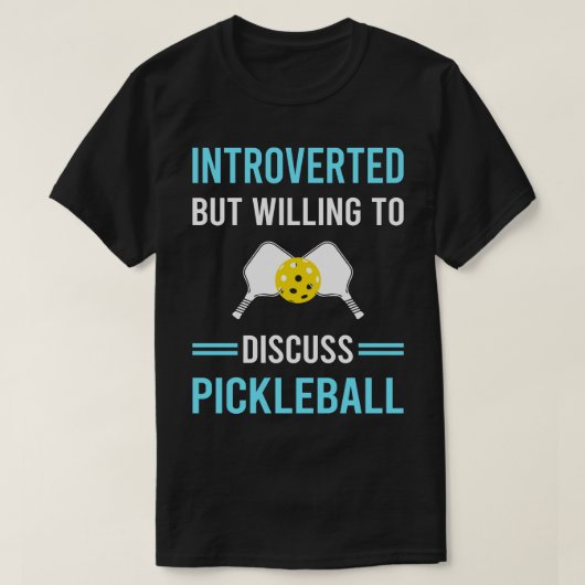 Introvert Pickleball T-shirt (Design voorkant)