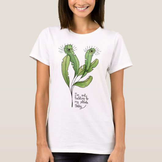 Introvert Plant Lover Pun Funny Gardener T-shirt (Voorkant)
