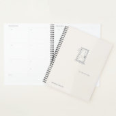 Introvert Quiet Solitude Minimal Line Art Planner (Display)