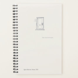 Introvert Quiet Solitude Minimal Line Art Planner