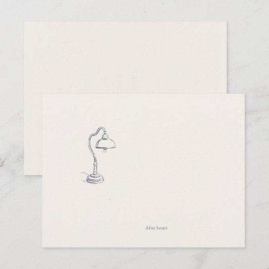 Introvert Quiet Solitude Minimalist Art Postcard Briefkaart (Voorkant / Achterkant)