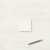 Introvert Quiet Solitude Minimalist Bookmark Post-it® Notes (Op bureau)